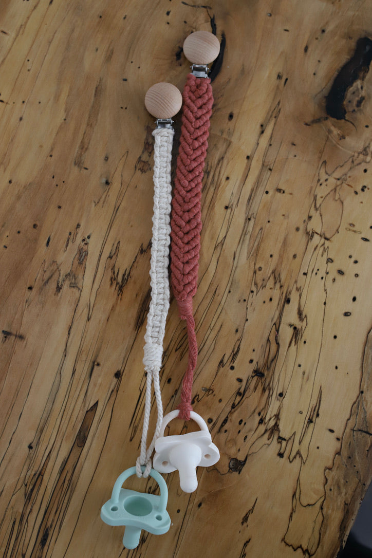 Macrame Pacifier Clip