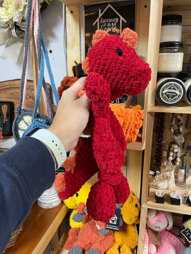 Knotted Lovey: Mama Dino